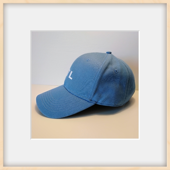 S7L Signature 7 Label cotton twill baseball cap/sky blue - Picture 3 of 5